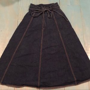 Vintage Denim wrap skirt